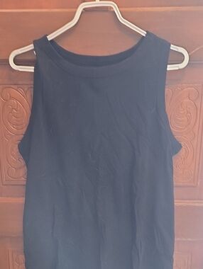 3 For $40 Terra & Sky Black Sleeveless Crewneck Tank
